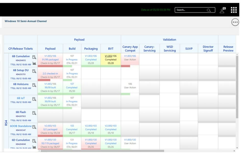 First screen